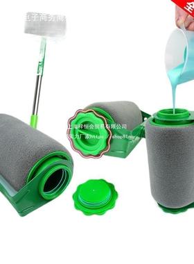 滚刷油漆筒胶漆涂料便捷式滚刷不料无死角滚毛刷墙修补89656乳小