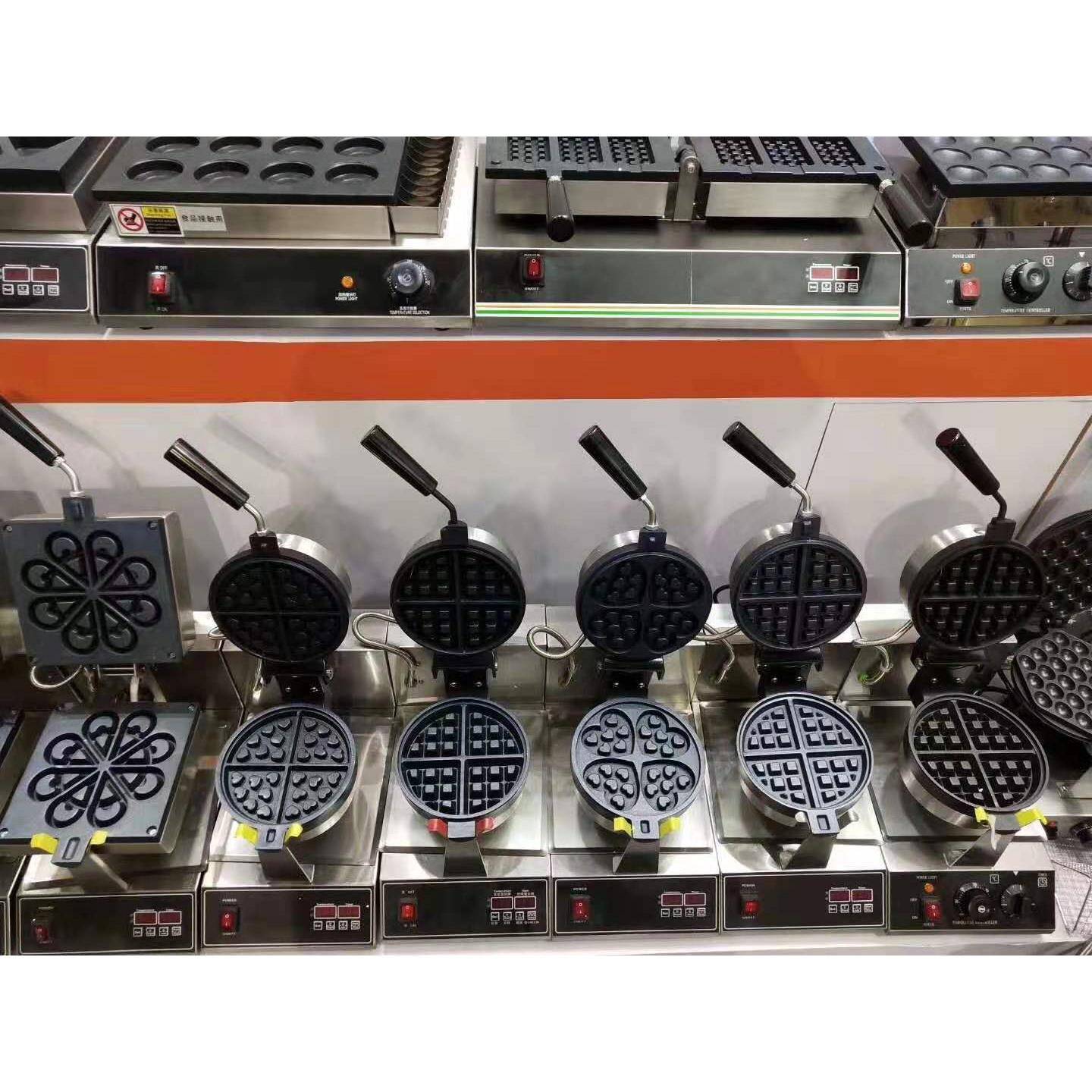 爱旋FNO商用心华夫饼窝夫机数控转电热机格子饼机可订110V