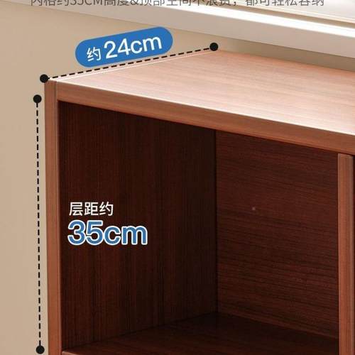 书架置物易落地靠墙纳柜子出租屋架多层客厅收家用卧简室见包装小