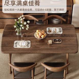 桌餐桌家用小985户型中饭古出吃饭桌子租房用长方形桌餐饮商用椅