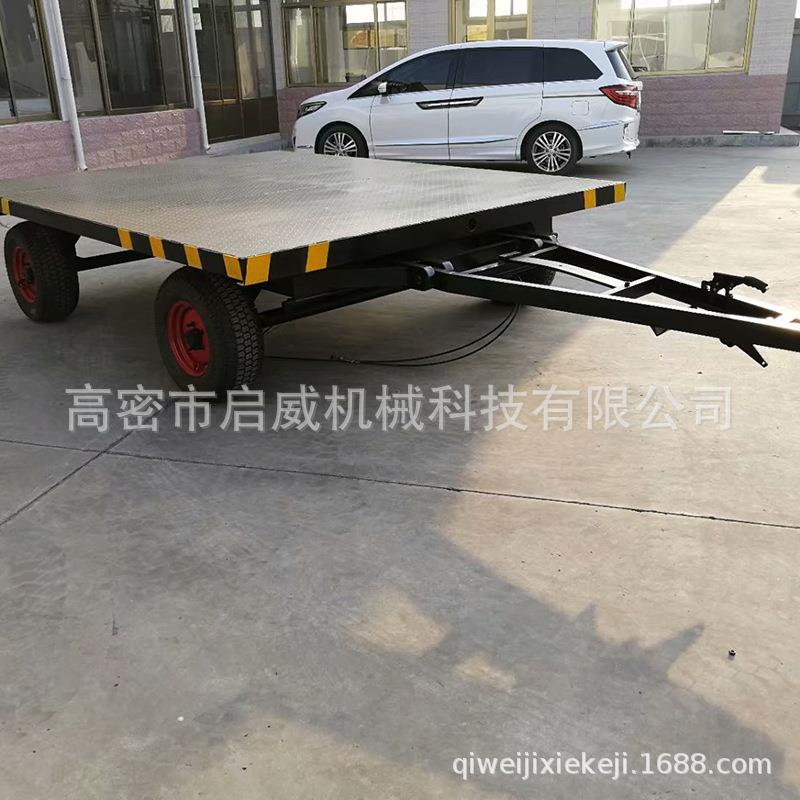 平板拖车吨宽体平拖板拖胎车可转向牵引车重713型平板拖车