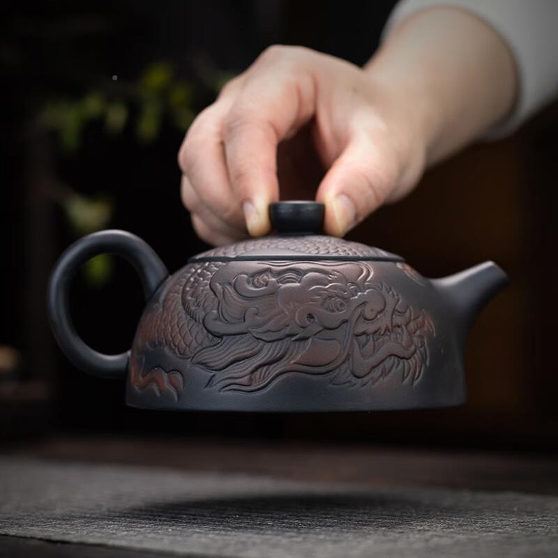 余惜矿紫陶原茶大师西施凤鸣壶鸟叫声半088手工壶小号旋转壶大容