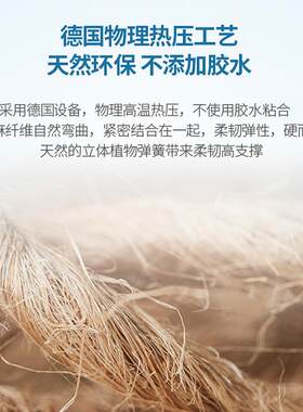 S型精细黄麻1硬老人儿童脊床48028垫高床榻箱榻米垫薄.8m双护面可