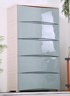 66825大号面料宽加厚塑抽6屉式收纳柜儿童宝宝具衣服储物玩整理五