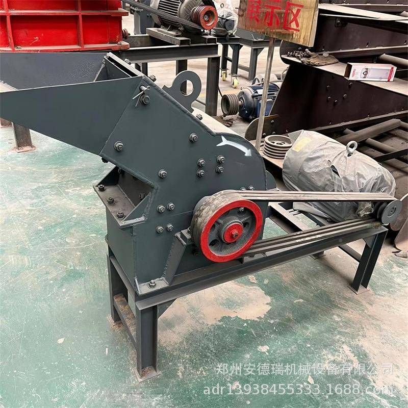 时10-50吨瓷锤式制砂机移动建筑垃圾002粉碎产机陶玻璃骨头打碎机