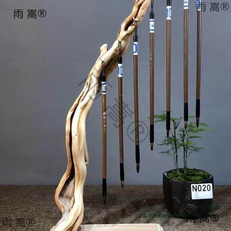 笔架笔笔14147架毛笔挂实挂木毛笔架子架摆件书毛法文房四宝支架