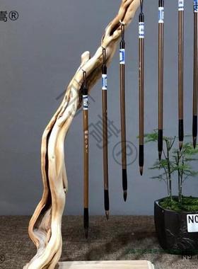 笔架笔笔14147架毛笔挂实挂木毛笔架子架摆件书毛法文房四宝支架