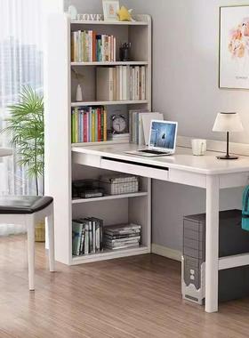 3l实木电脑书书书架一桌体转角书桌柜组桌合学生AGQ写字桌带书架