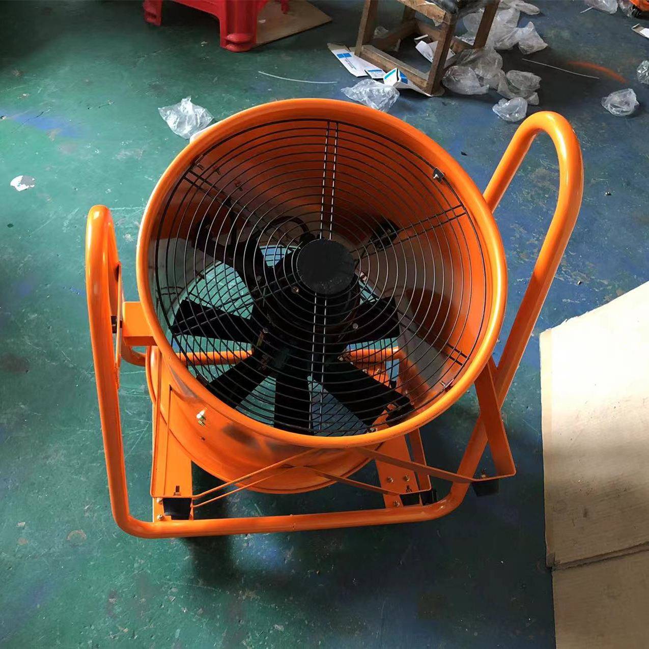 M24寸可动厨移房油烟排风扇467可移动轮排气管道带抽风移轴流动风