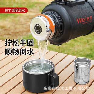 动唯水大容量保温壶运载登山水壶WEISS-7316车不钢锈便携户外旅行