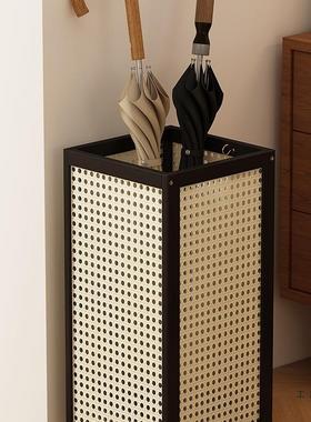 置架物架伞家用门口木非实编放伞筒商用沥水伞桶雨CVL伞架入藤户