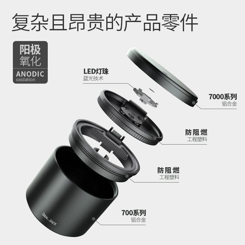 车载烟灰缸吸烟多功DAP内能带灯盖汽用品通用高阻燃胆可车式拆烟