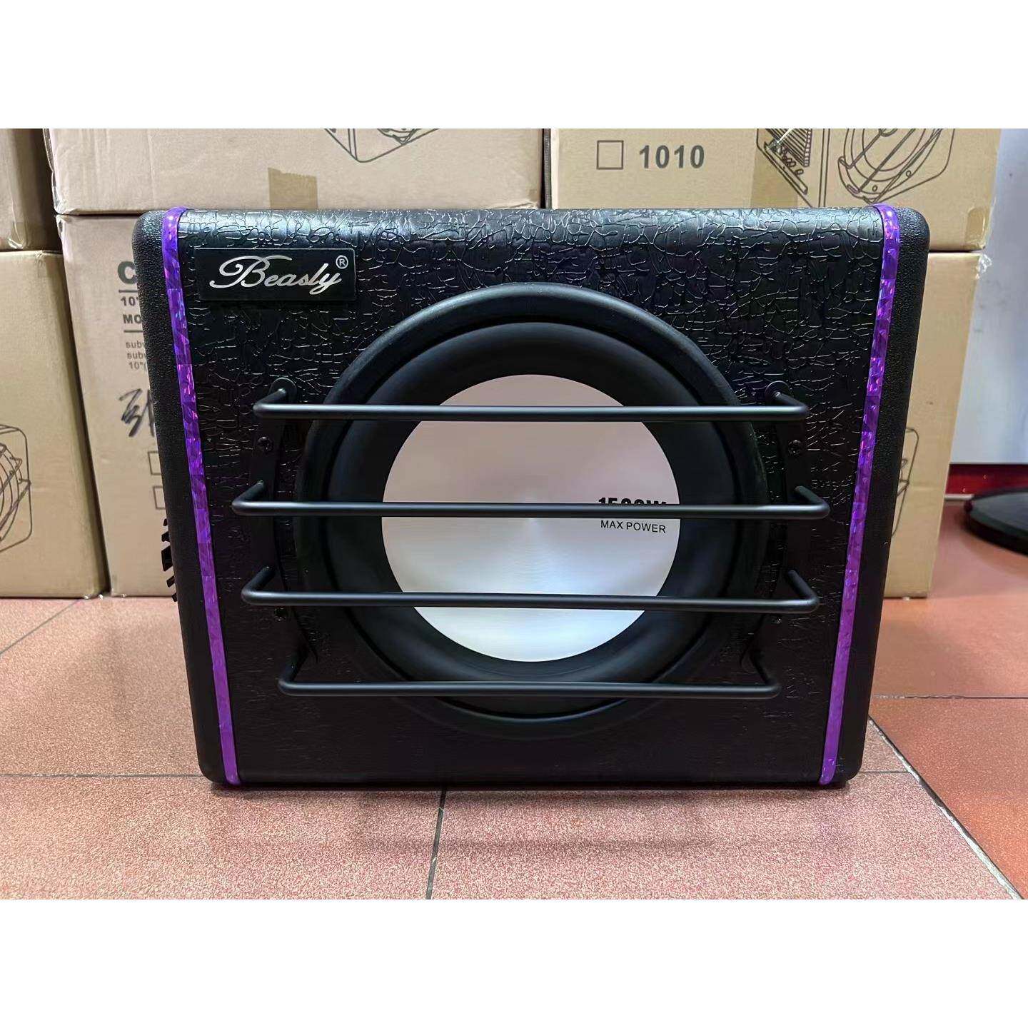 XPY车低炮10寸有源音音响车载重低喇叭车用低音炮箱汽音体改装