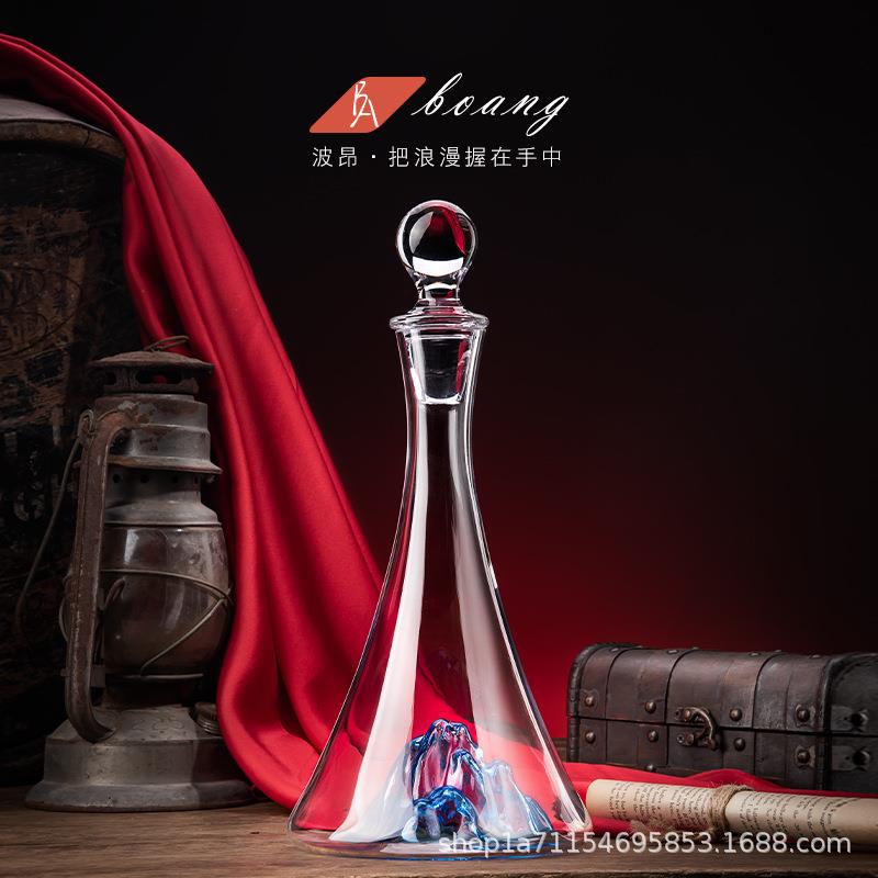 家用速山红酒醒酒XJQ005冰器奢华高档酒分酒量器聚餐水晶玻璃艺术