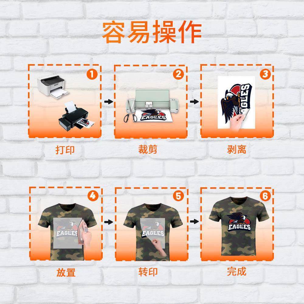 WT转印家新品tBHJ恤深色赢纸打印色纸A4化纤深纸不透底热升华热转