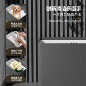 小号户型灰色陶瓷拖把池569生间落地式 拖布池小家用阳卫台户外墩