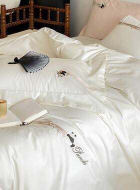 简约风A类熊花猫SYSH-100刺绣寝具床上用品高端纯支棉010长绒棉四