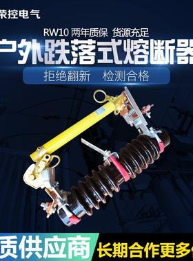 10KV荣控户外高压跌落式熔险断器RW10-12FR10-12F0/100A20A陶瓷令