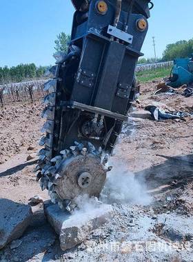 隧道施工盲无区铣挖机混凝地面VDO刨沟链机地下管道土条开槽机