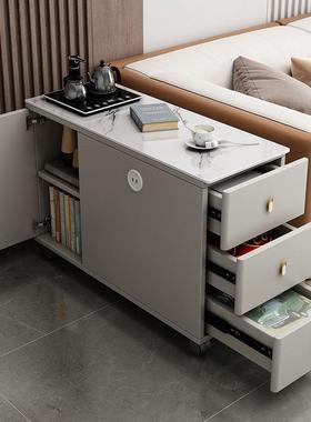 可移动角几意式发边柜网厅红岩板边客几柜侧AL100131边柜家用移动