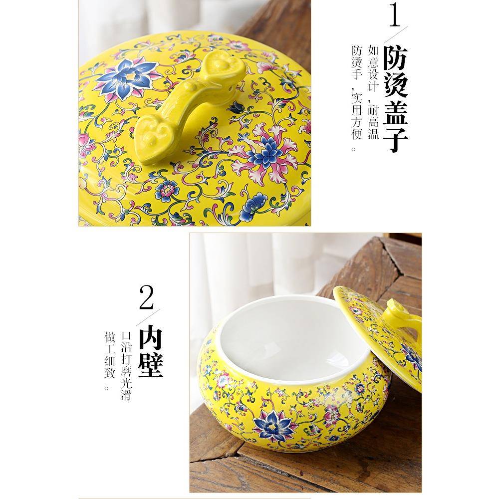 陶瓷隔佛水炖盅汤碗带盖坛子家用酒店盅墙大号装跳容器589皿餐具
