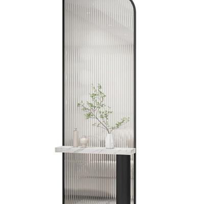 款奶油屏新风隔入断遮挡玻客BPI厅户璃洗手台