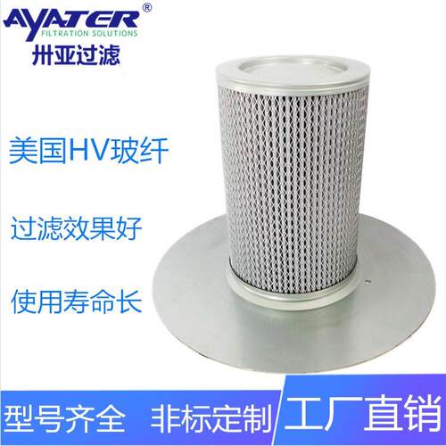 卅亚耐器高压分SY250034HV玻纤空压机油滤芯250034-10压缩3机油气