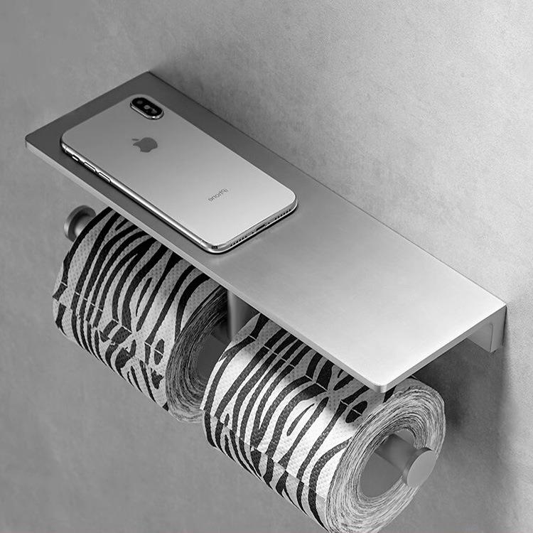 镍拉G0003N丝卫全纸铜轻奢加纸厚巾架酒店生间卷架家用简约置物架