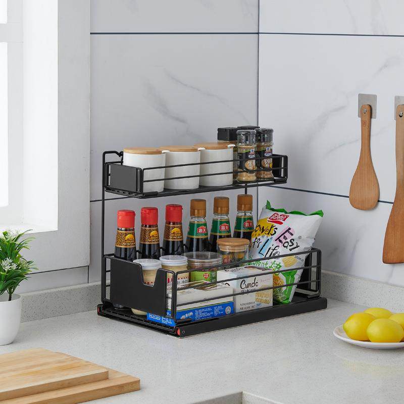 房下水槽10109023物储物橱柜内收纳架抽拉式浴室抽屉整理架子省置