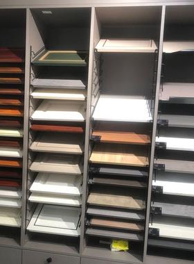 黑色柜门展F87M5M95示架板色架层板托连体架子色卡架接焊打展板钩