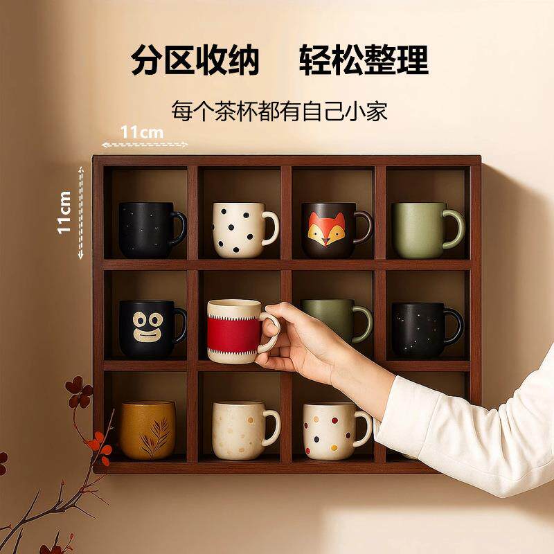 实物木架置架墙上柜子茶壶客架博gg123古架模型展示厅桌面收纳架