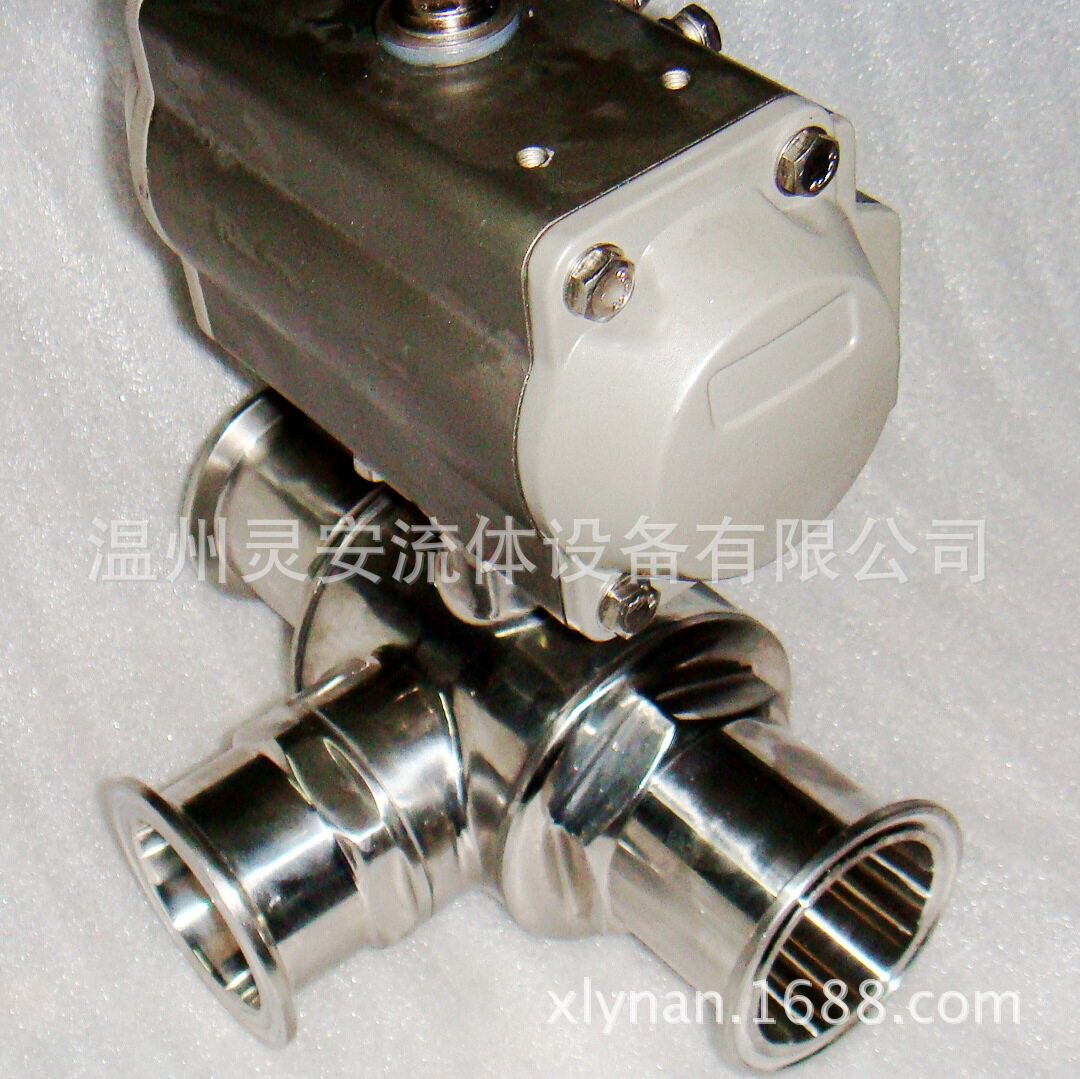Φ102气动三通卫生级快装球?
