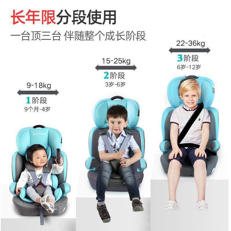 儿童安全座椅0-4-92岁汽车用-宝宝HTF1车载坐椅ISOFIX简易便携