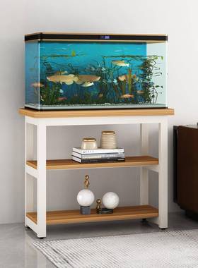 钢木艺木F95TJS88实缸底柜金属底架底座不锈钢草缸鱼鱼缸架子铁定