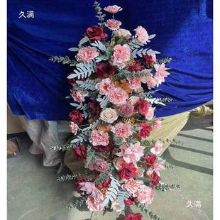 多分木花半圆弧形体拱门森系婚庆开业婚门礼爬藤tfg$*&lo架装饰背