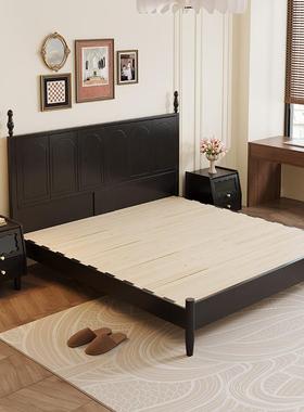 白蜡木全实卧木床中古ZAJ风1.8x2米双代床人主大简约现卧室1.5米