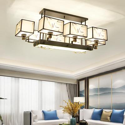 新中9554式中风吸顶灯客形厅灯具国长方现代简约创意餐厅卧室书房