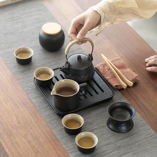 泡F977SSTH备茶小行 套装 旅功夫陶瓷露茶具户外旅游营喝茶装 便携式