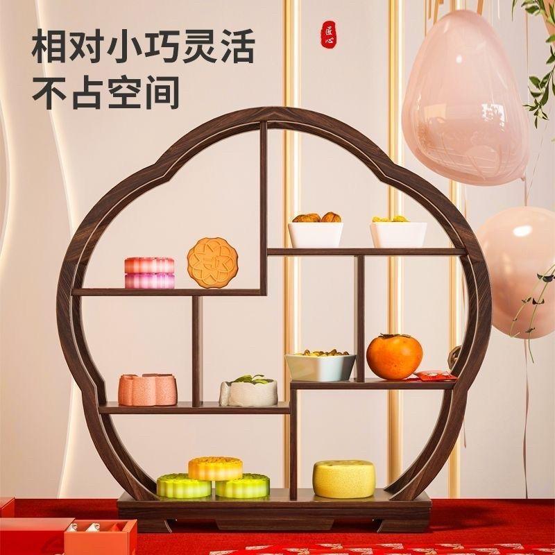 面新中式订婚摆台小物订婚布2GwTzb6k置装桌博古架甜品点心饰摆台