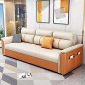 沙发床两用可折叠多功NXE能客小约户坐卧现代简可储厅物科技型布