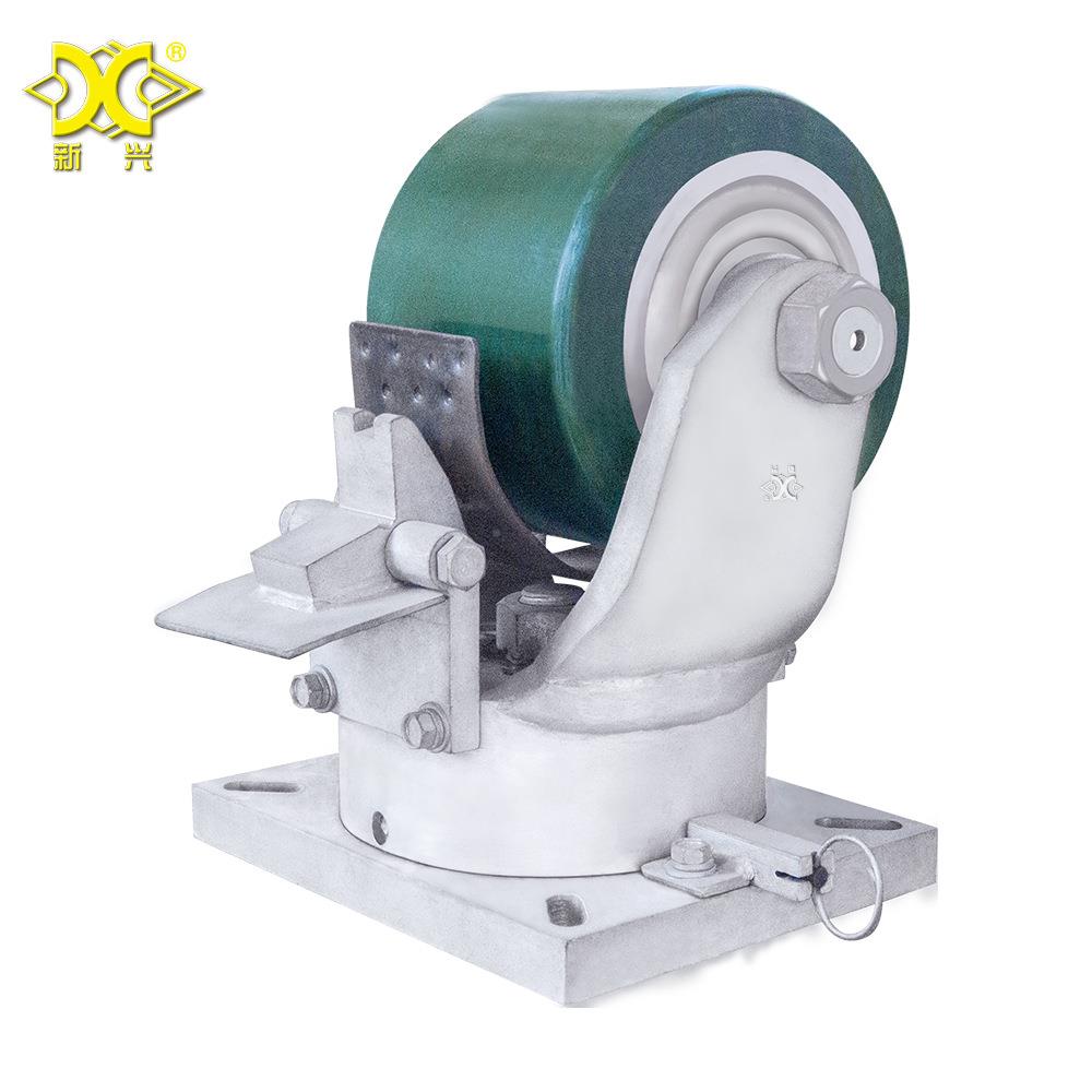 超重型轮铸铁PUSOP备聚氨酯脚轮向1-10T吨工万业设脚轮