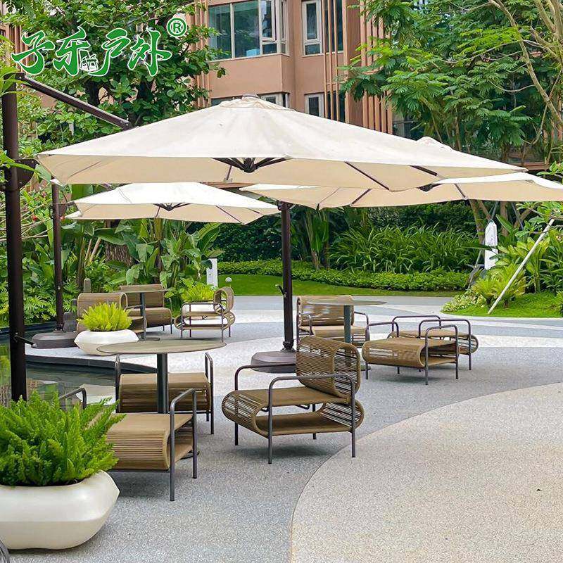 适户外藤编舒沙发单家人藤椅遮阳伞酒观店民宿露台外摆景园莱恩沙,商业/办公家具,商用藤编家具,淘宝优惠券,粉丝福利购,淘宝优惠卷