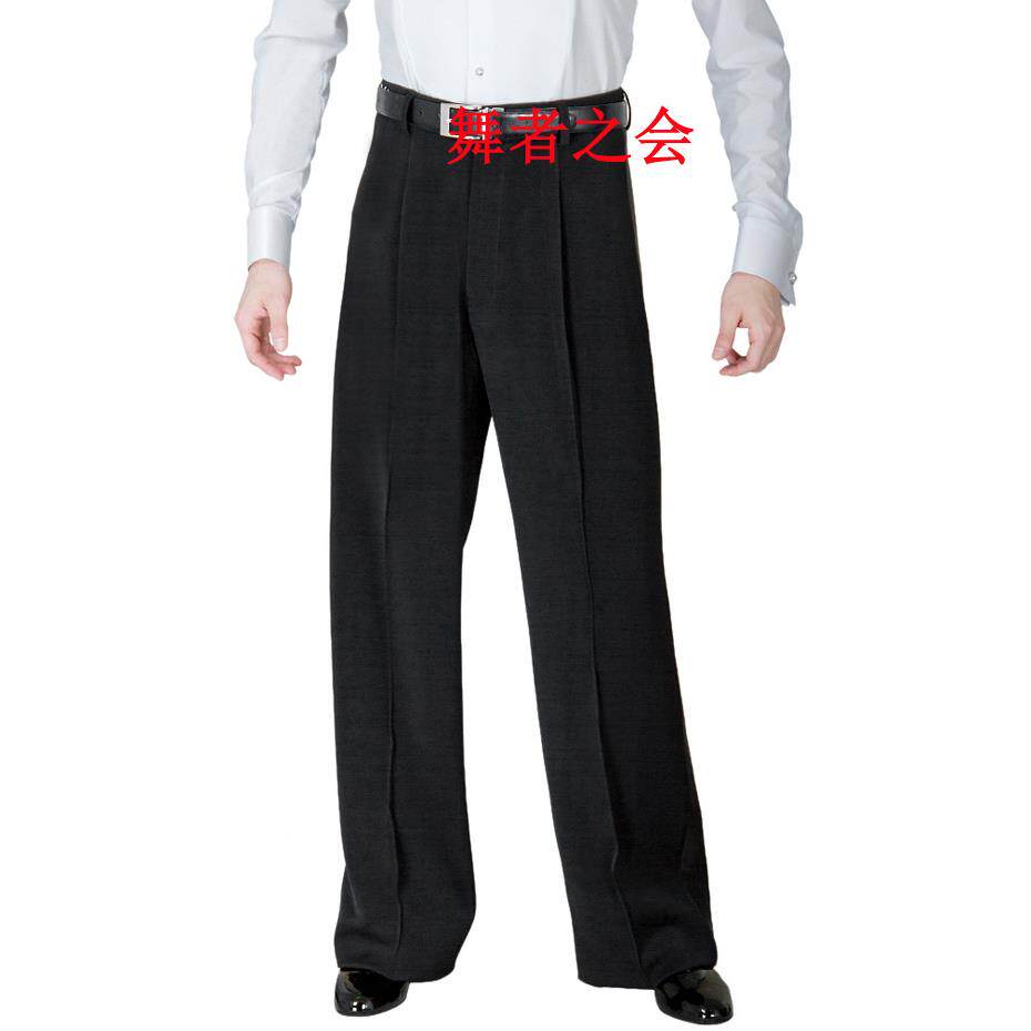 国标拉丁舞男舞蹈摩裤成人舞表裤士登练习裤演JYI比赛拉丁裤男式