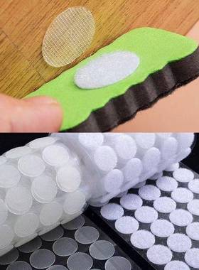 圆背胶魔术贴强UCU粘力透明圆点子扣母形粘无痕幼儿园安静自书粘