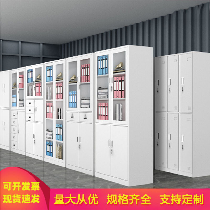 全国多种款式办公室文件铁皮柜档案凭证资料柜落地抽屉储物更衣柜