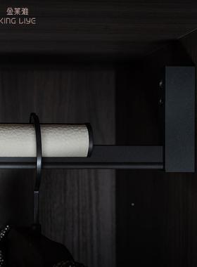 纤皮革衣超通杆铝合衣B128皮革金型材柜带胶衣条静音防滑威法横杆