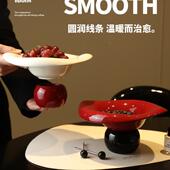 精致水果盘客厅茶几高颜值F99JM5T9沥水果高端家奢看用轻好摆件商