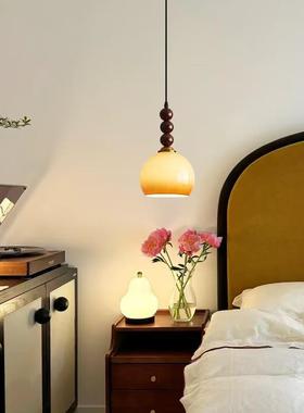 法式中古风餐厅室床32822卧头焦糖过色玻实璃吊灯创意简约玄关道