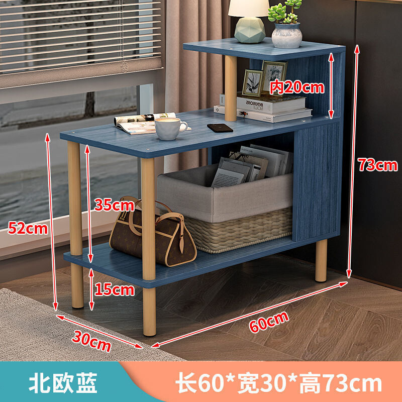 床头柜简约现代边几床头置物架家用卧室简易小型桌子茶几储物柜子