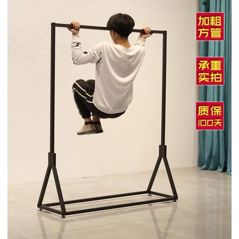 欧式铁艺服装架展示架 落地式婚纱陈列架 服装店货架侧挂龙门衣架